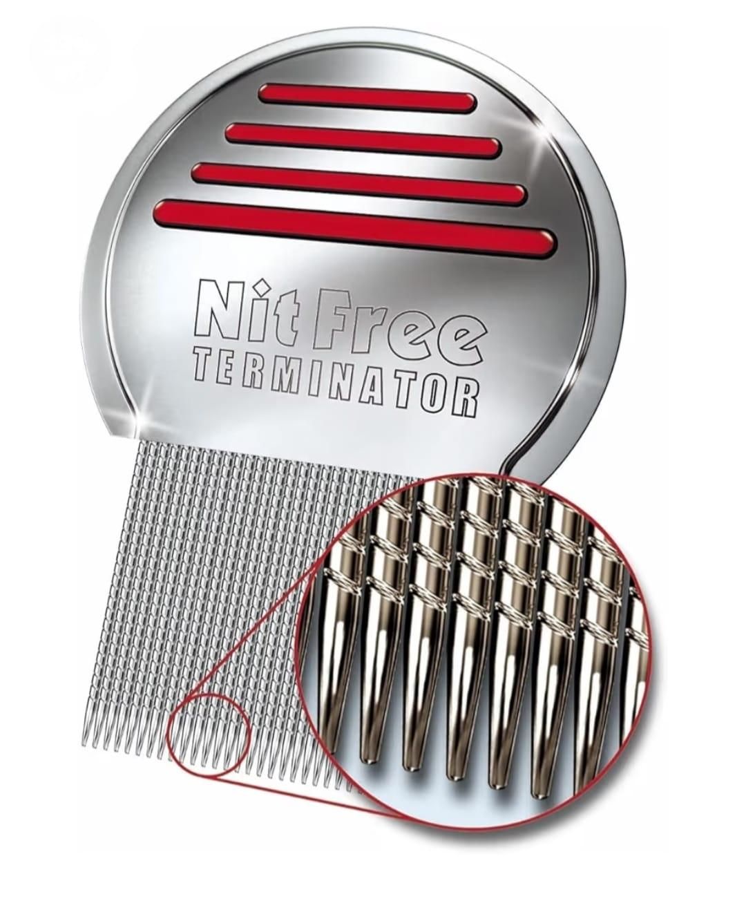 Stainless Steel Lice Treatment for Head Egg Removal Comb (Pack of 1)