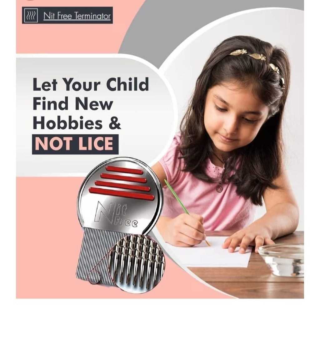 Stainless Steel Lice Treatment for Head Egg Removal Comb (Pack of 1)